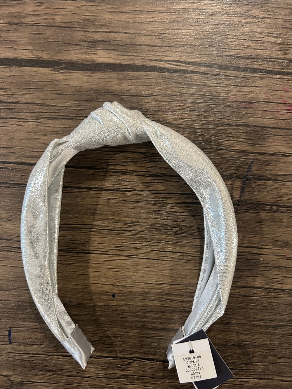GAP Silver Glitter Knot Headband for Kids
